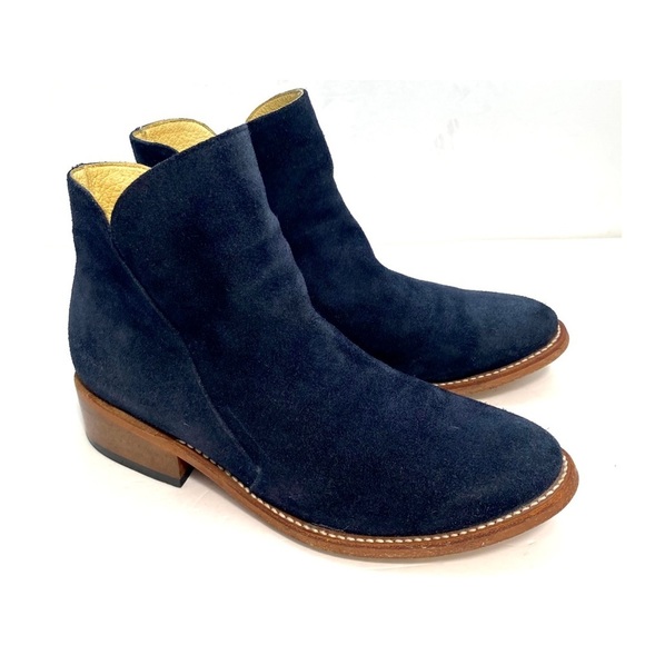 MARCIANTE and Company Suede Chelsea Boot in Navy Blue Size 9.5 - Picture 12 of 12